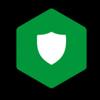 NGINX App Protect Icon Das Icon von NGINX App Protect im offiziellen NGINX grün auf schwarzem Hintergrund.