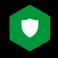 Das Icon von NGINX App Protect im offiziellen NGINX grün auf schwarzem Hintergrund.